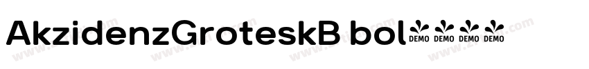 AkzidenzGroteskB bol字体转换